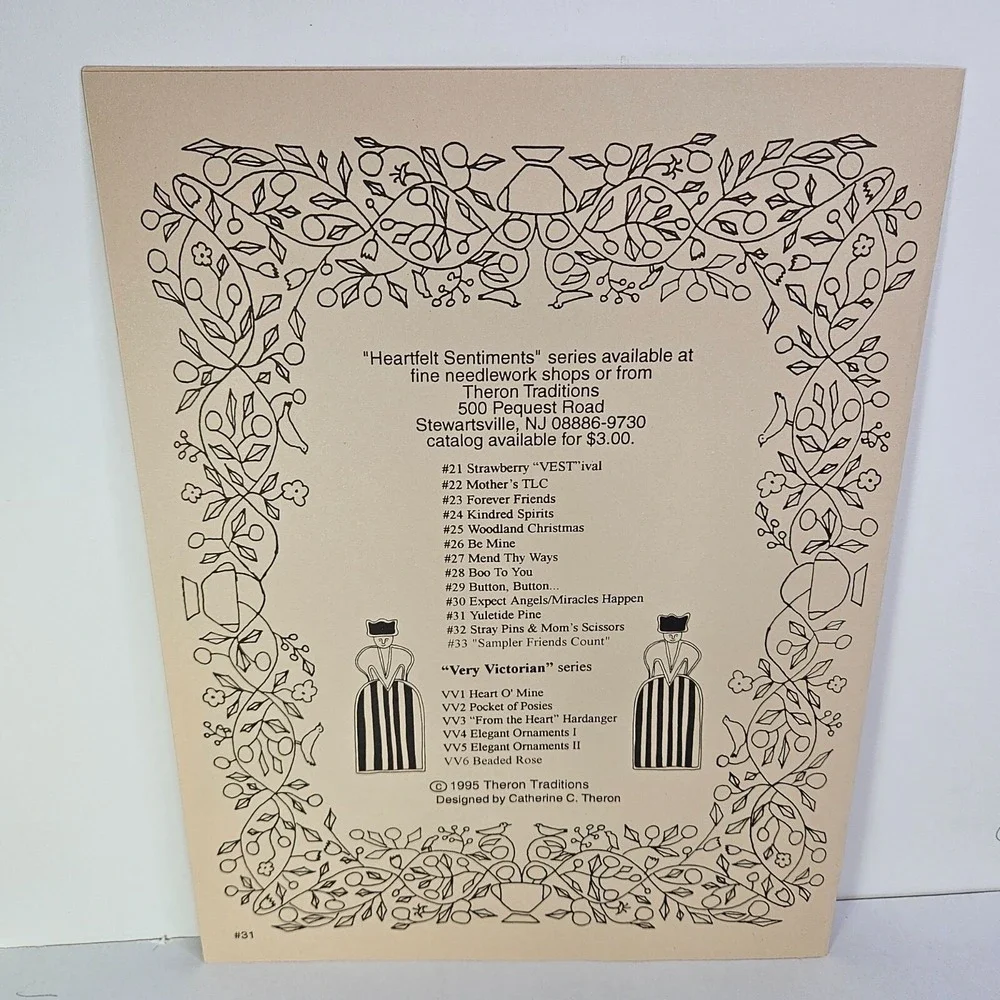 Theron‎ Traditions Yuletide Pine Xmas Expect Angels Cross Stitch Patterns Lot 2